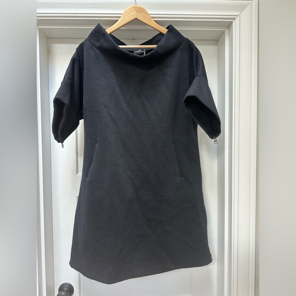 Adriana Morandi wool cashmere cowl next dress w/ pockets NWT - Picture 1 of 6